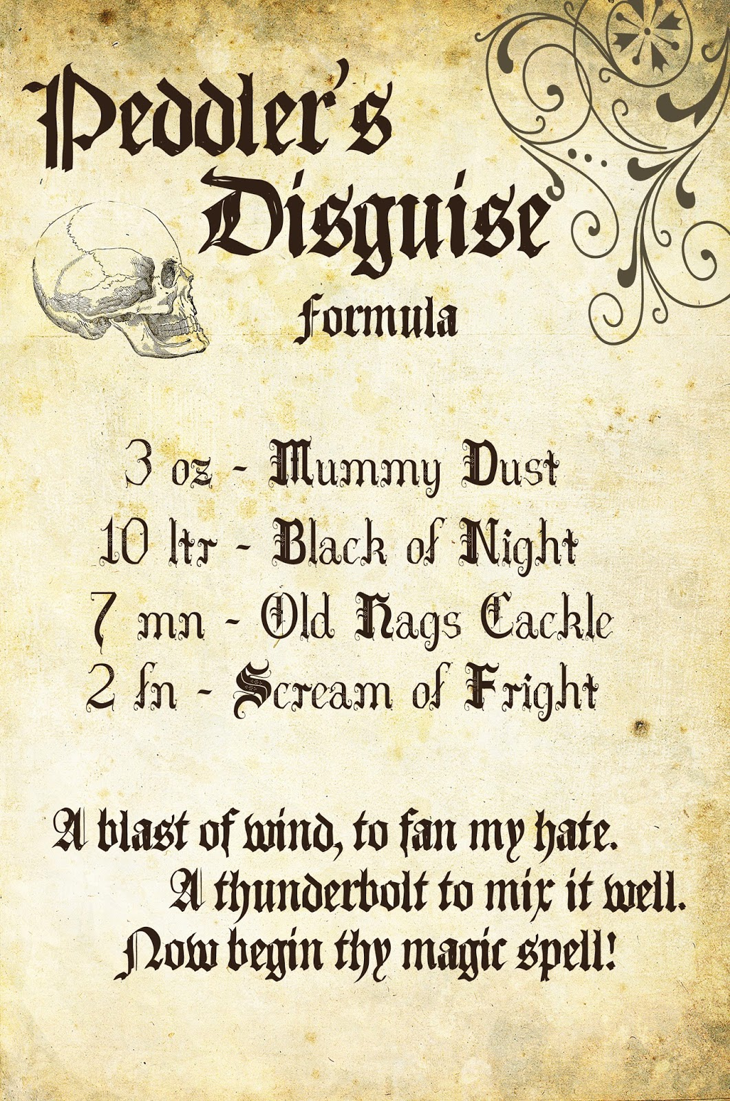 Free Printable Spell Book Pages