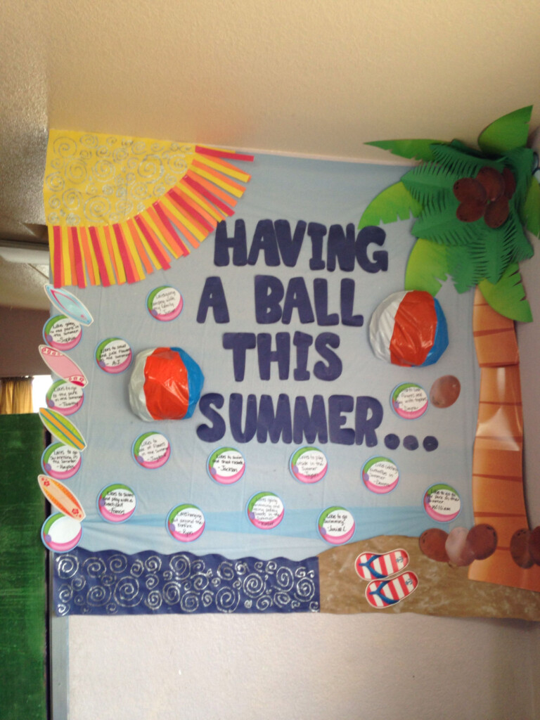 Free Printable Summer Bulletin Board Ideas Printable Calendars AT A 