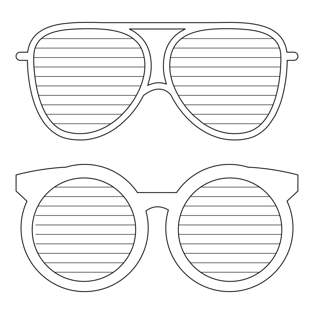 Free Printable Sunglasses Template Free Printable