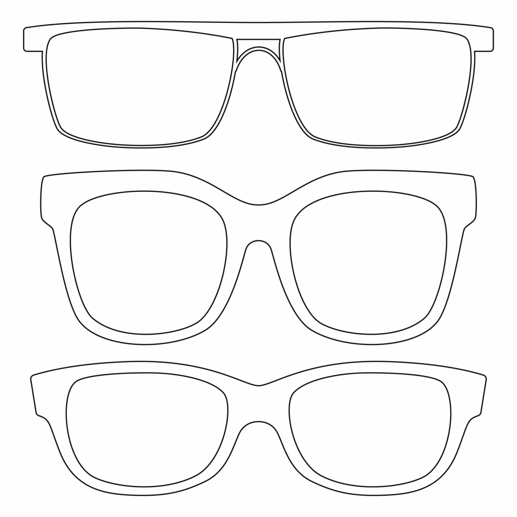 Free Printable Sunglasses Template Printable Templates Free