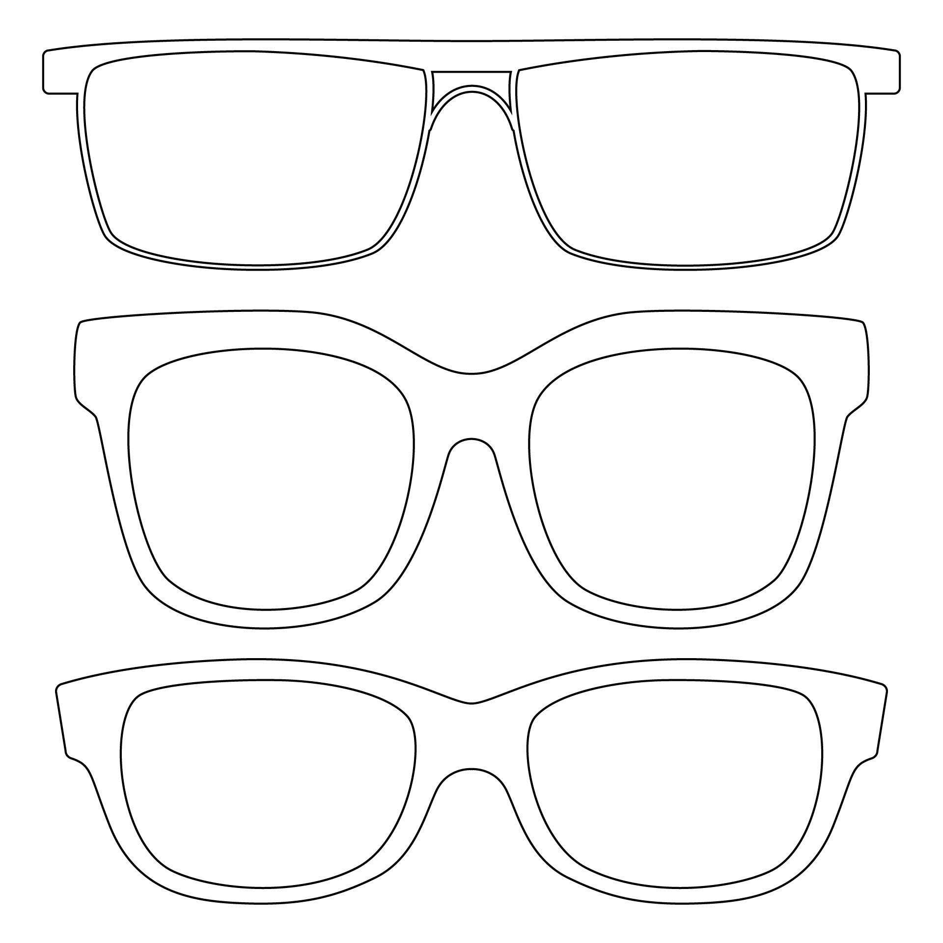 Free Printable Sunglasses Template Printable Templates Free
