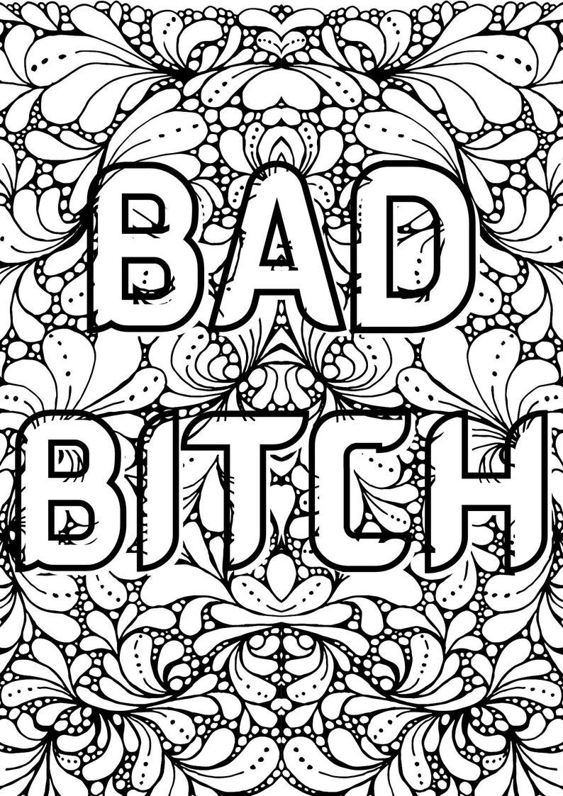 Free Printable Swear Word Coloring Pages