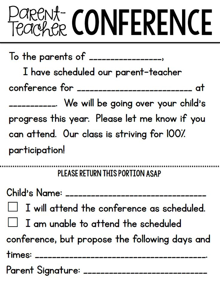 Free Printable Teacher Parent Conference Forms Printa Vrogue co