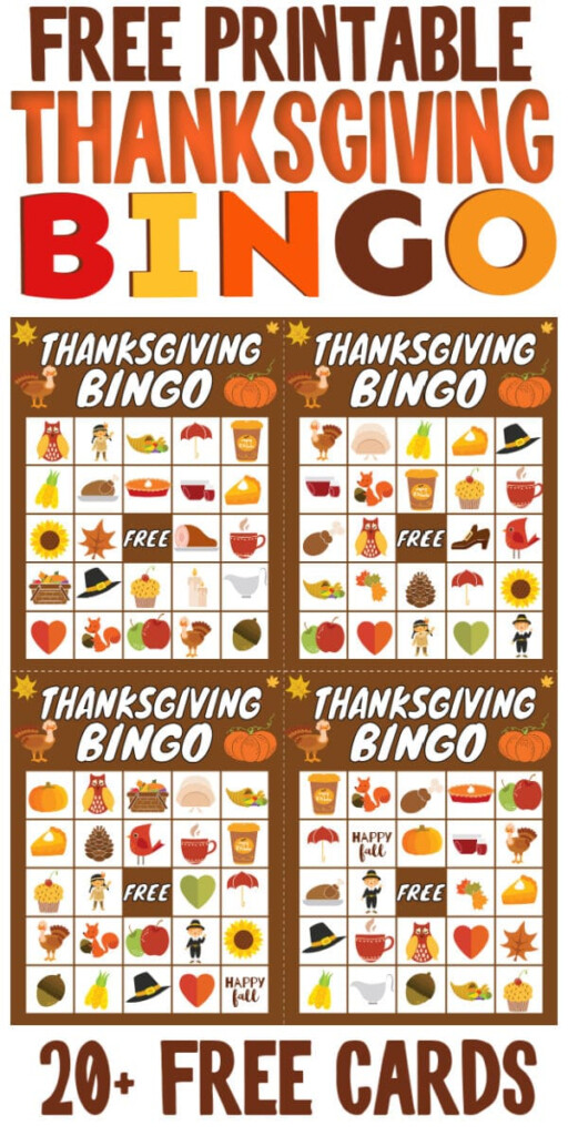 Free Printable Thanksgiving Bingo Cards