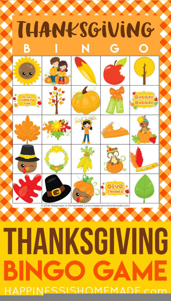 Free Printable Thanksgiving Bingo Cards Printable Bingo Cards