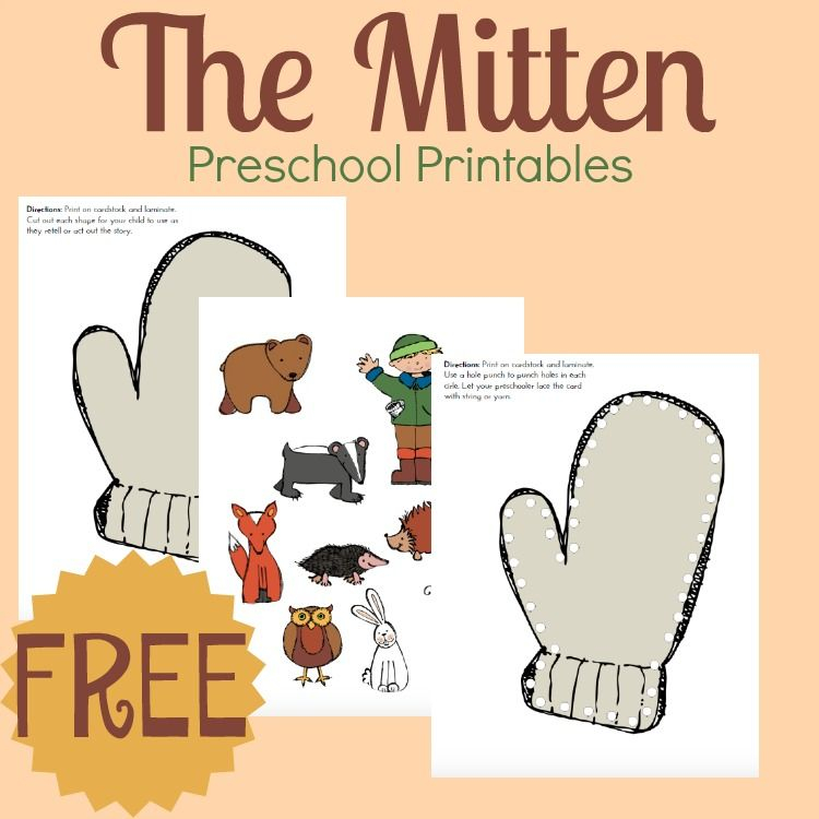 Free Printable The Mitten Activities