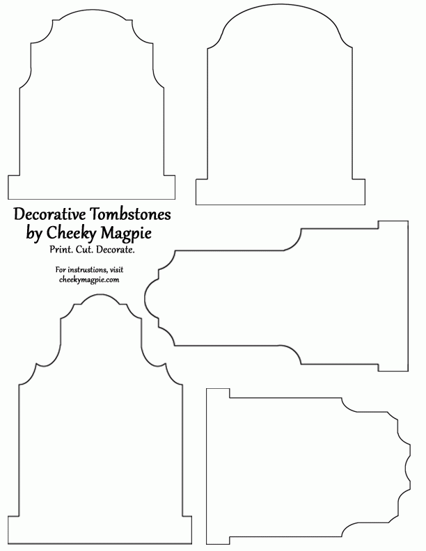 Free Printable Tombstone Template
