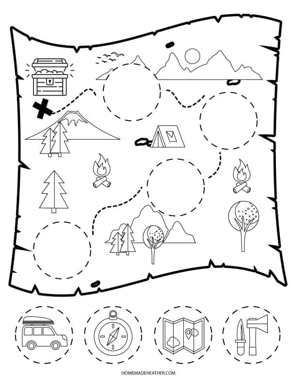 Free Printable Treasure Map Pdf Printable Online