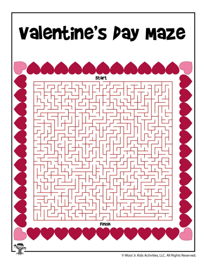Free Printable Valentines Day Mazes Printable Templates