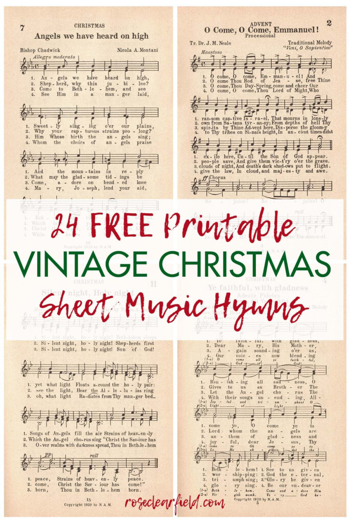 Free Printable Vintage Christmas Sheet Music