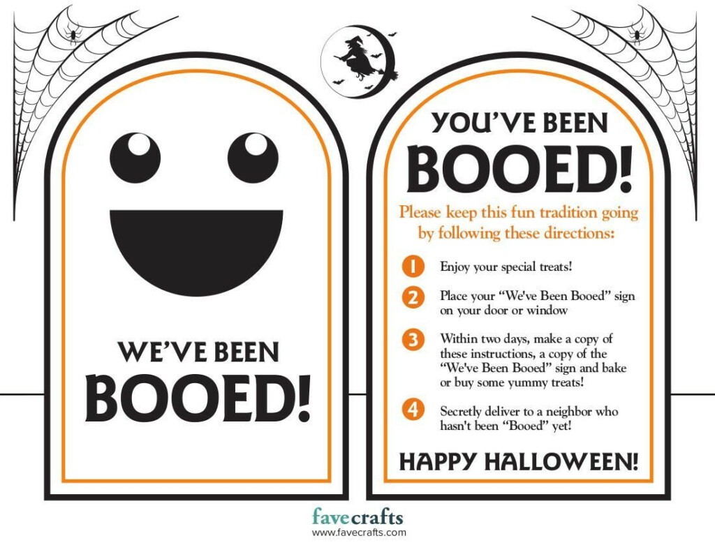 Free Printable You Ve Been Booed Printable