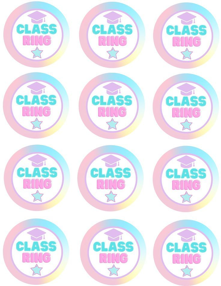 Free Ring Pop Class Ring Printable Preschool Graduation Preschool 