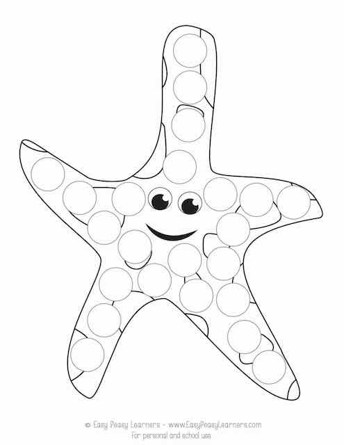 Free Sea Animals Do A Dot Printables Easy Peasy Learners
