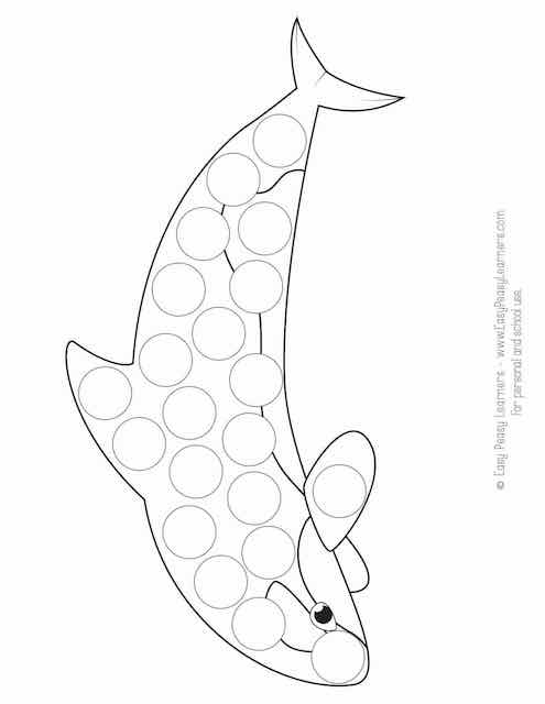 Free Sea Animals Do A Dot Printables Easy Peasy Learners