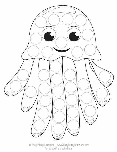 Free Sea Animals Do A Dot Printables Easy Peasy Learners