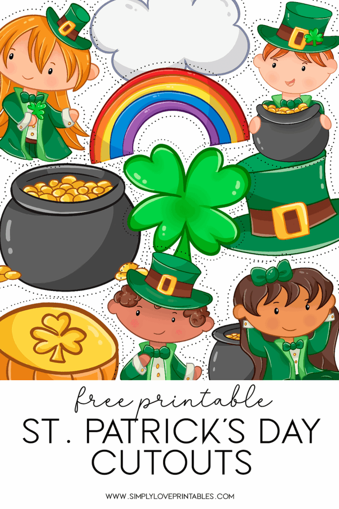 Free St Patrick 39 s Day Printable Cutouts Simply Love Printables