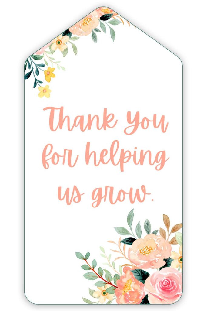 Free Thank You For Helping Me Grow Printable Gift Tags Free Teacher 
