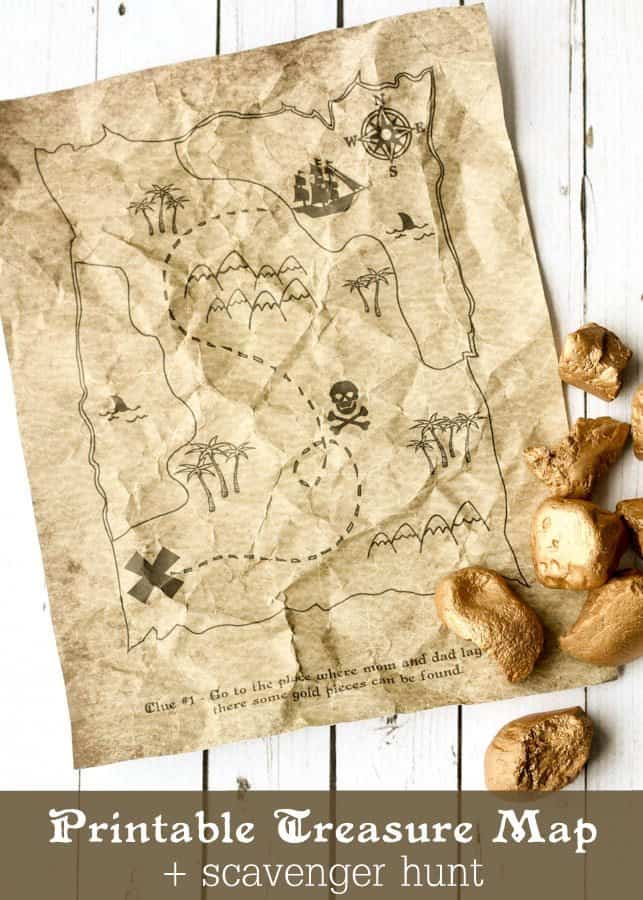 FREE Treasure Hunt Printable With Activity 
