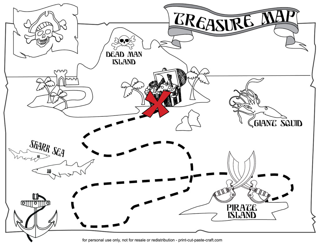 Free Treasure Map Printable