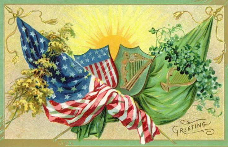 Free Vintage Irish And American Flags Clip Art American Flag Clip Art 