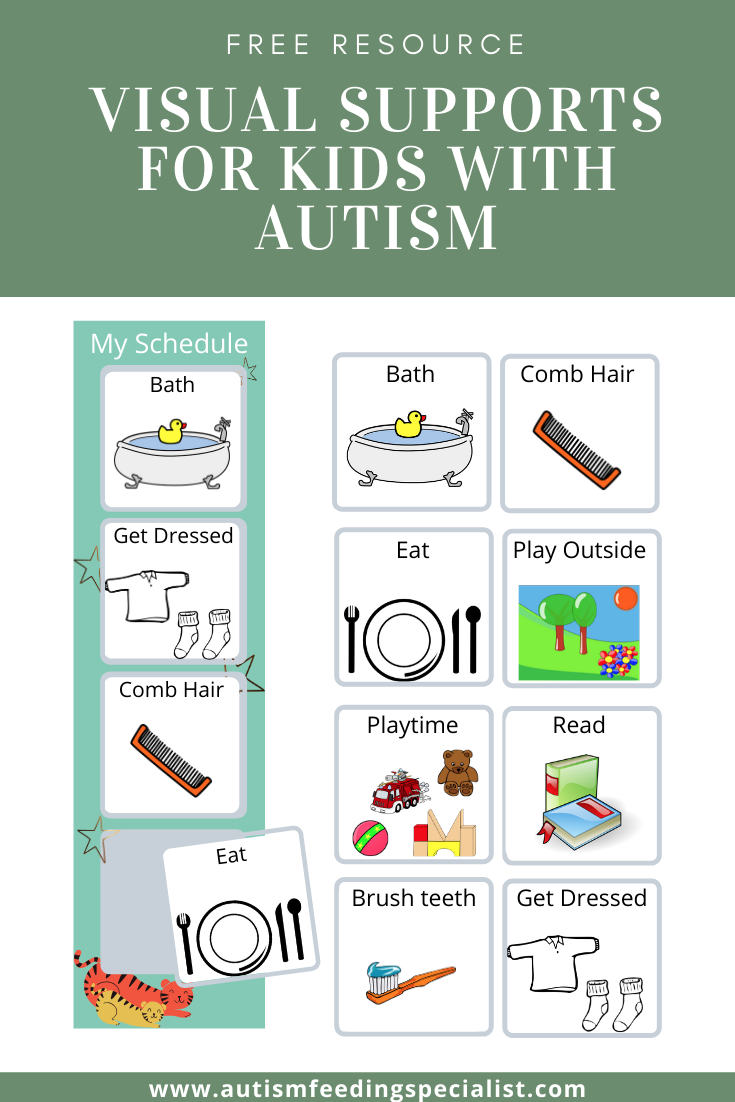 Free Visual Supports For Kids With Autism Autism Feeding Specialist