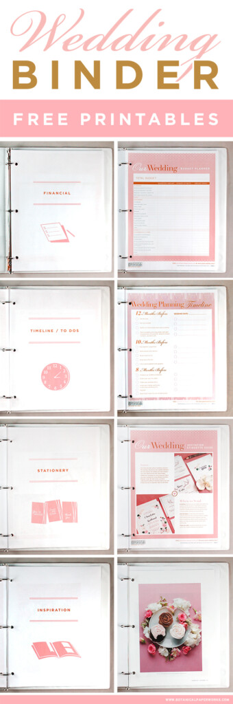 Free Wedding Binder Printables FREE PRINTABLE TEMPLATES