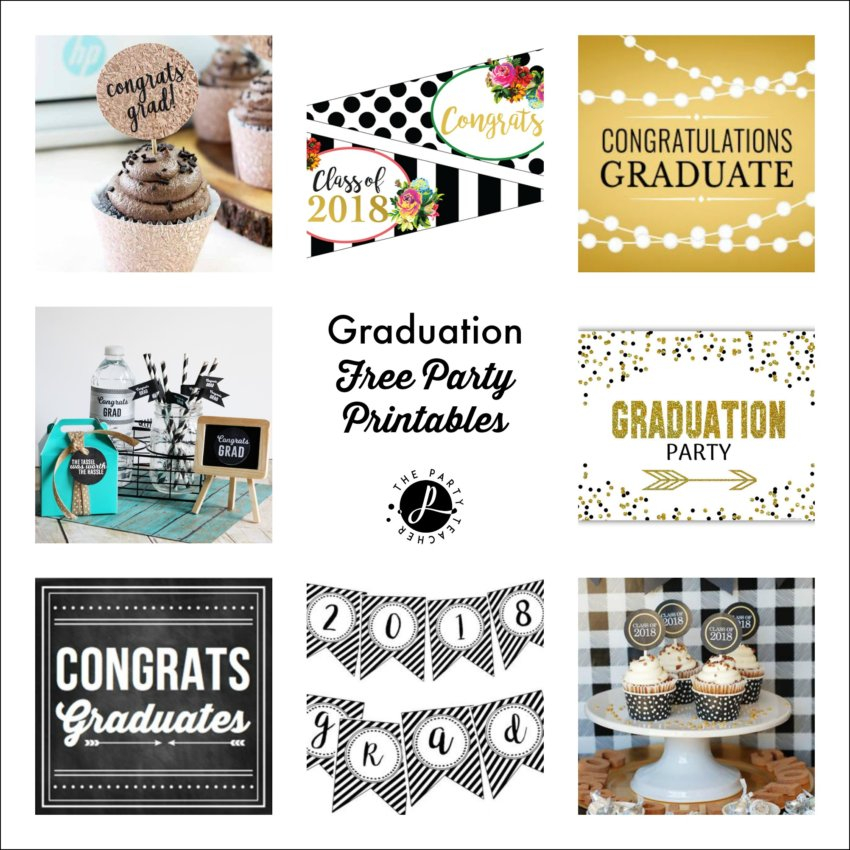 Freebie Friday Free Graduation Party Gift Printables The Party Teacher