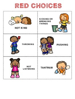 FREEBIE Red And Green Choice Cards By Preschool All Things TpT