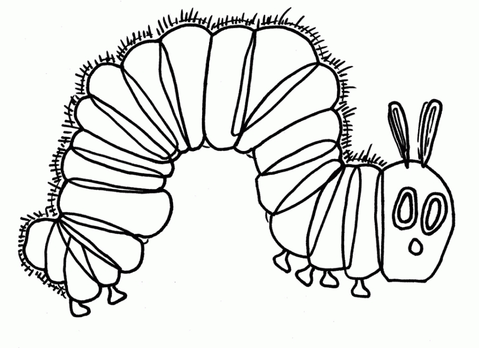 Get This The Very Hungry Caterpillar Coloring Pages Free For Kids 57721