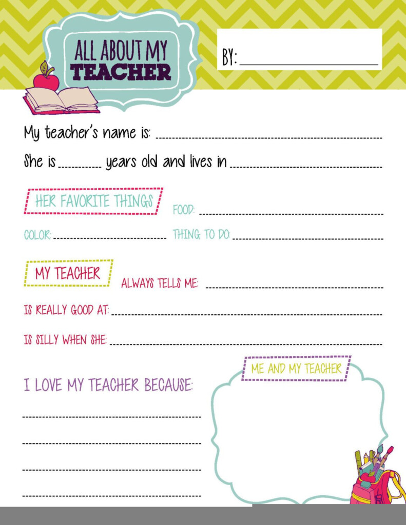 Get To Know Your Teacher Questions Free Printable Click Here For The 