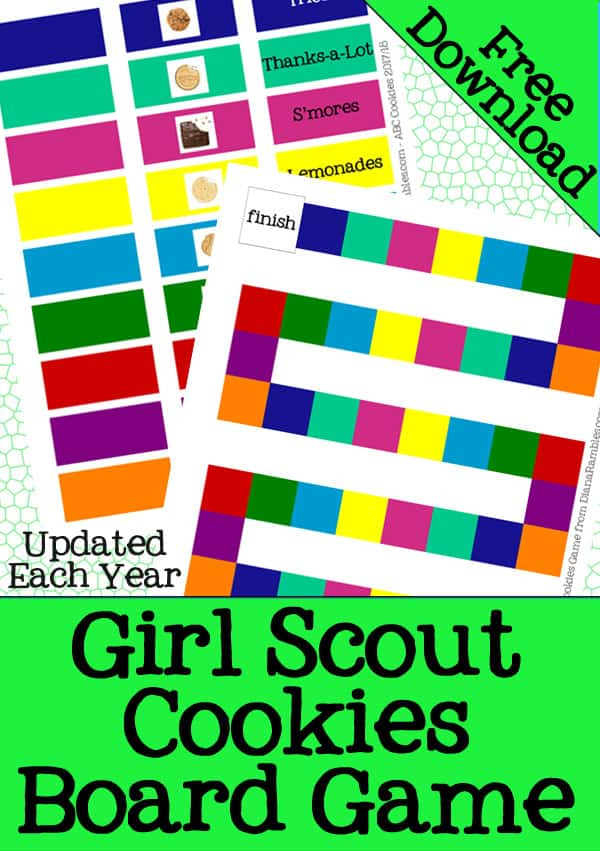 Girl Scout Cookies Game 2023 Printable Free Download