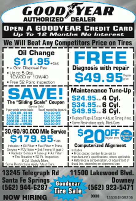 Goodyear Oil Change Coupon Cheap Oil Change Coupons