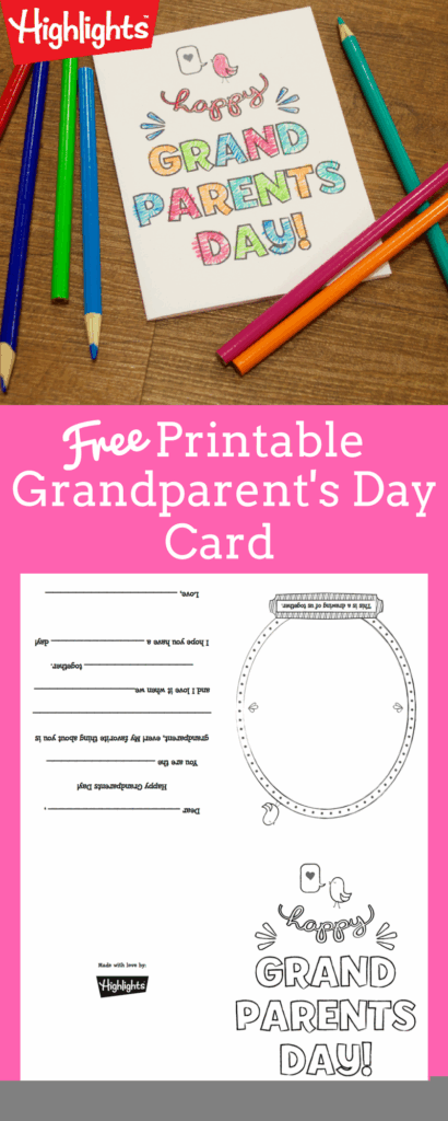 Grandparents Day Cards Printable Free Free Printable