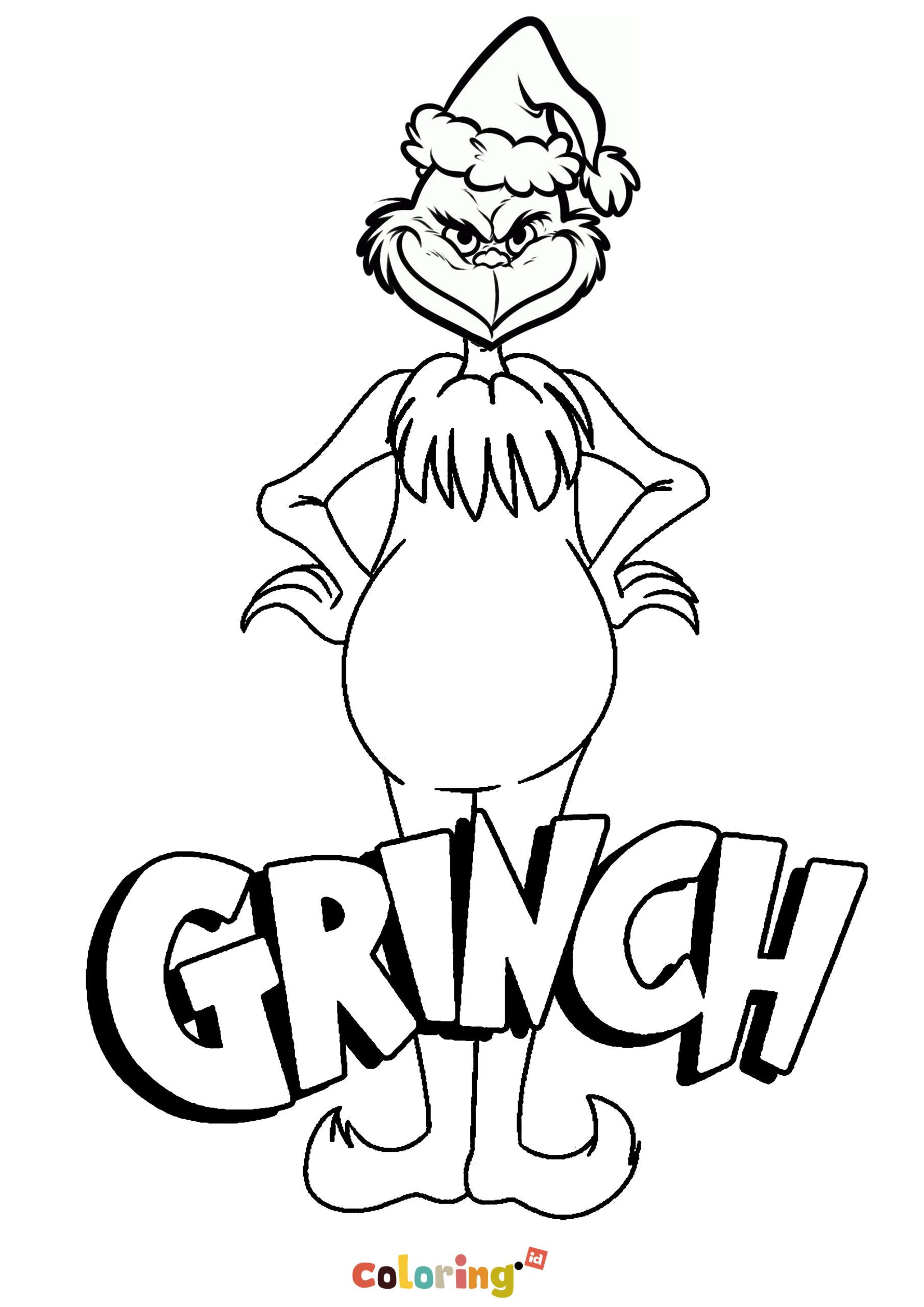 Grinch Free Printable Christmas Coloring Pages For Fun Learning