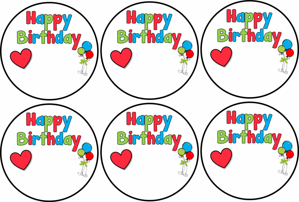 Happy Birthday Free Printable Birthday Labels And Tags 