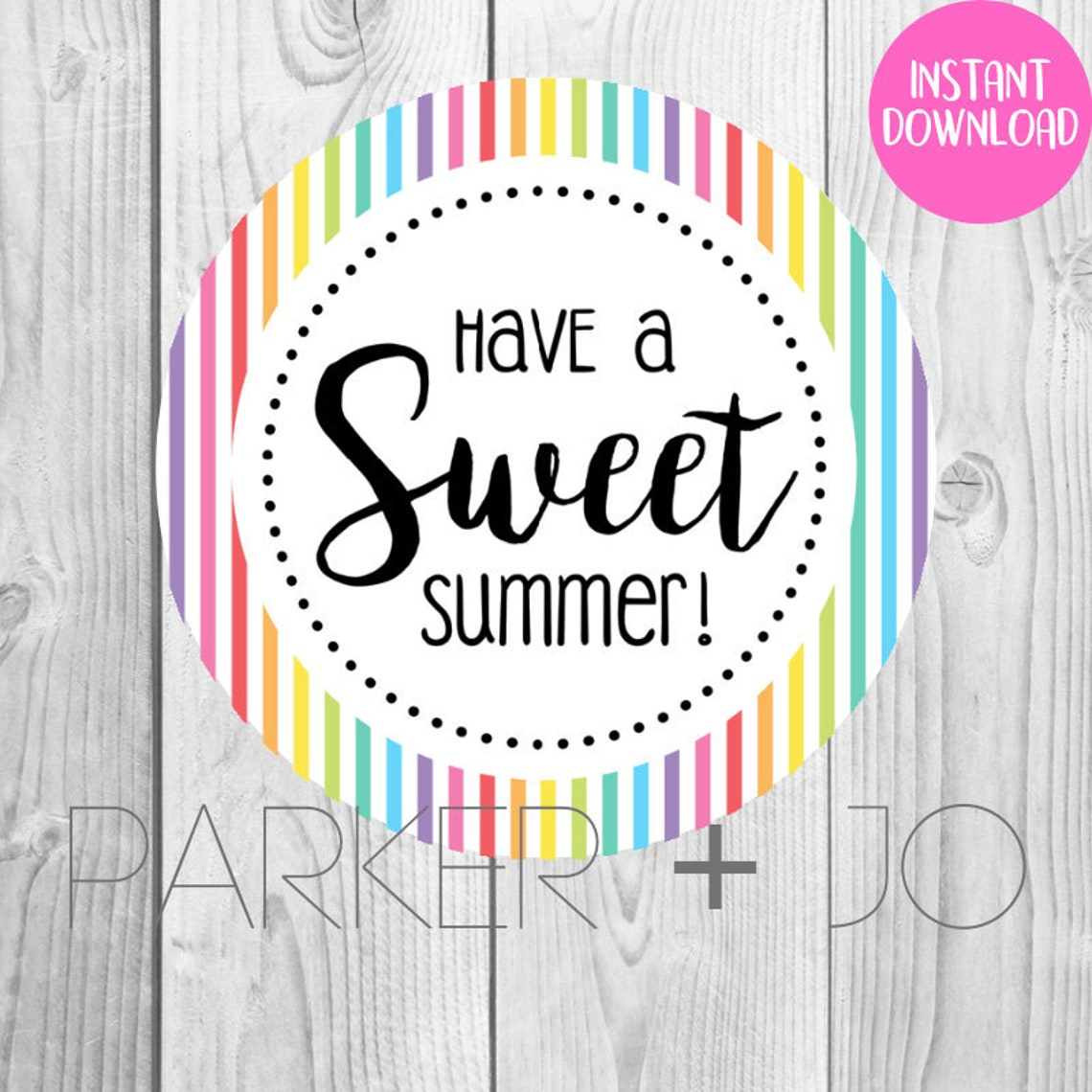 Have A Sweet Summer Free Printable Tag