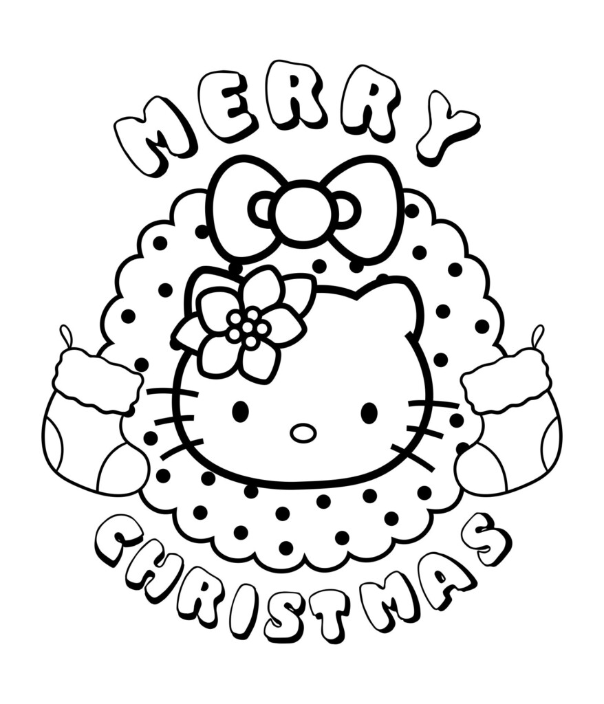 Hello Kitty Christmas Coloring Pages 10 Free PDF Printables Printablee