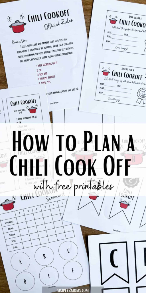 How To Plan The Best Chili Cook off With Free Printables