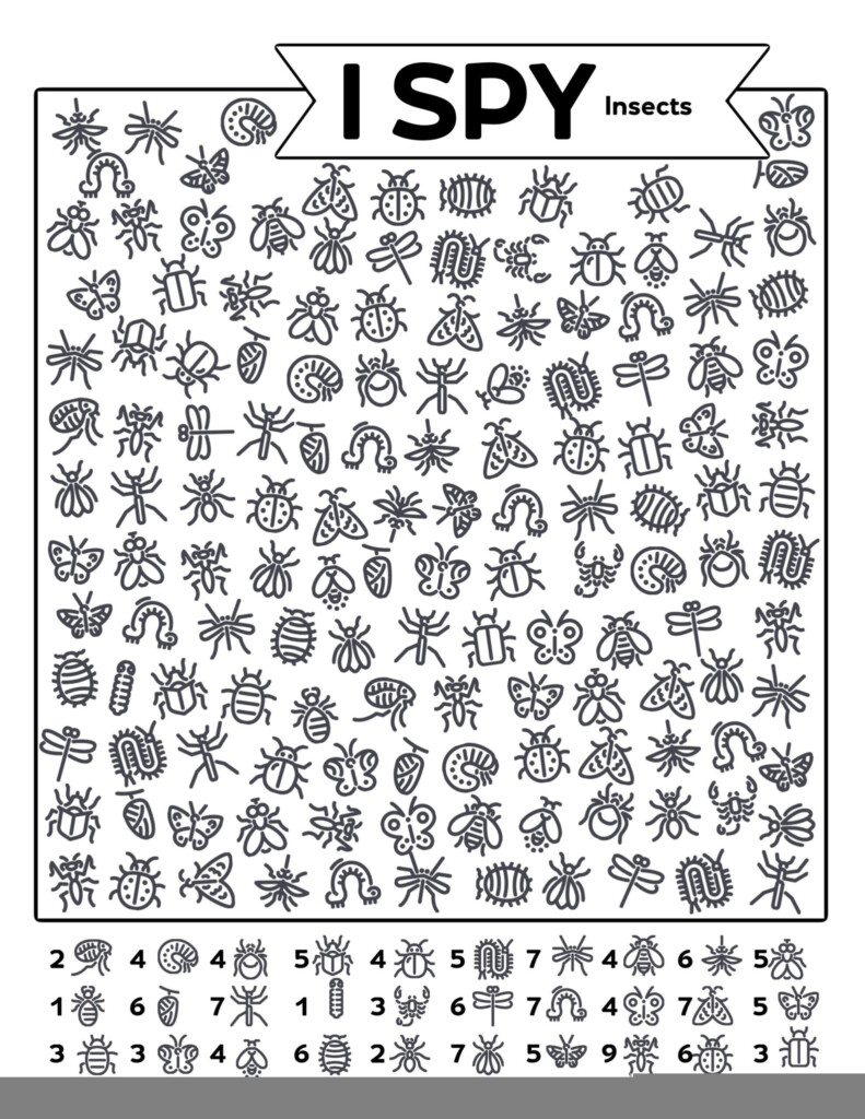 I Spy Printable Worksheets Printable Worksheets