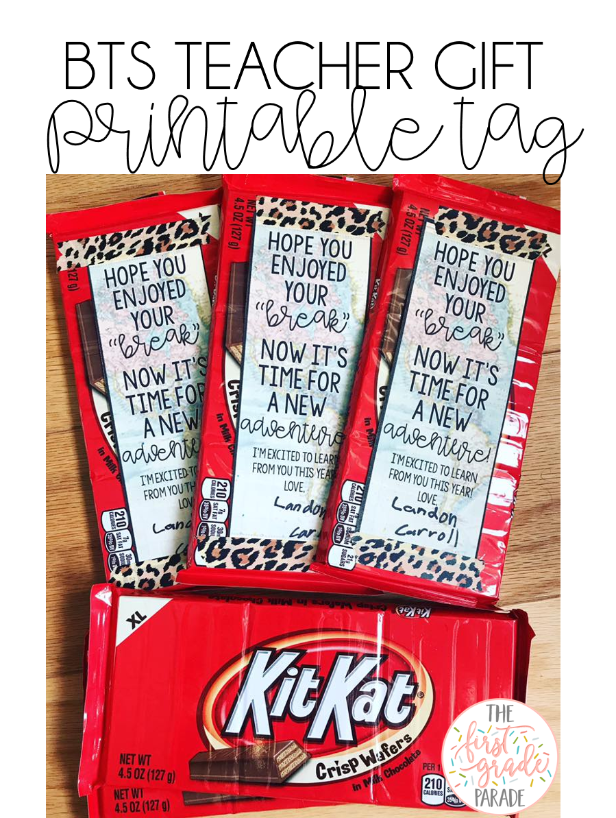 Kit Kat Teacher Appreciation Free Printable
