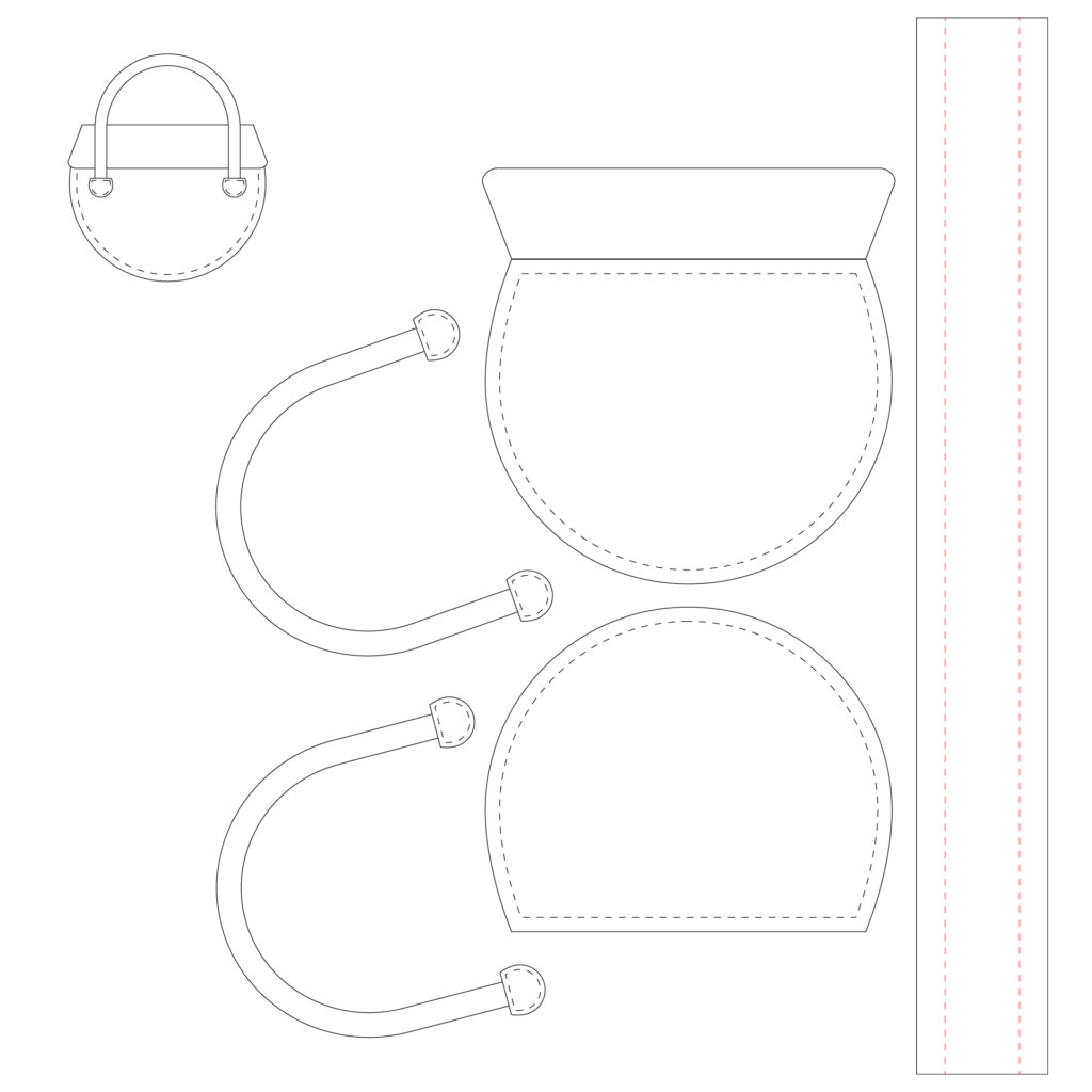 Leather Handbag Patterns 14 Free PDF Printables Printablee