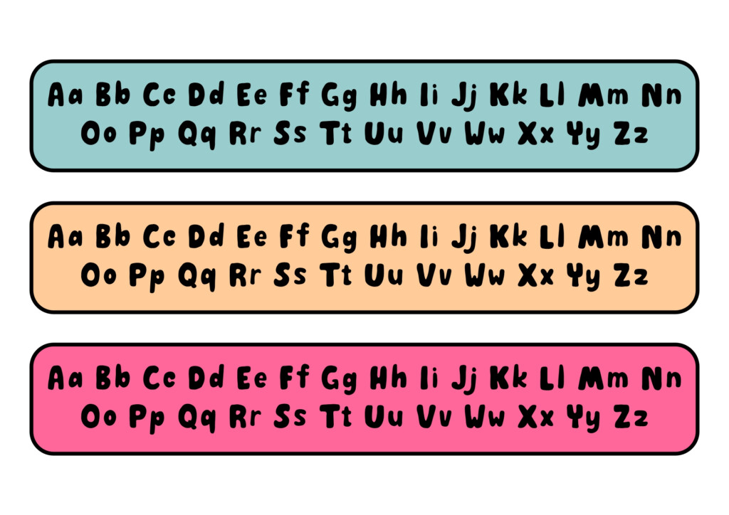 Letter And Number Strip 12 Free PDF Printables Printablee