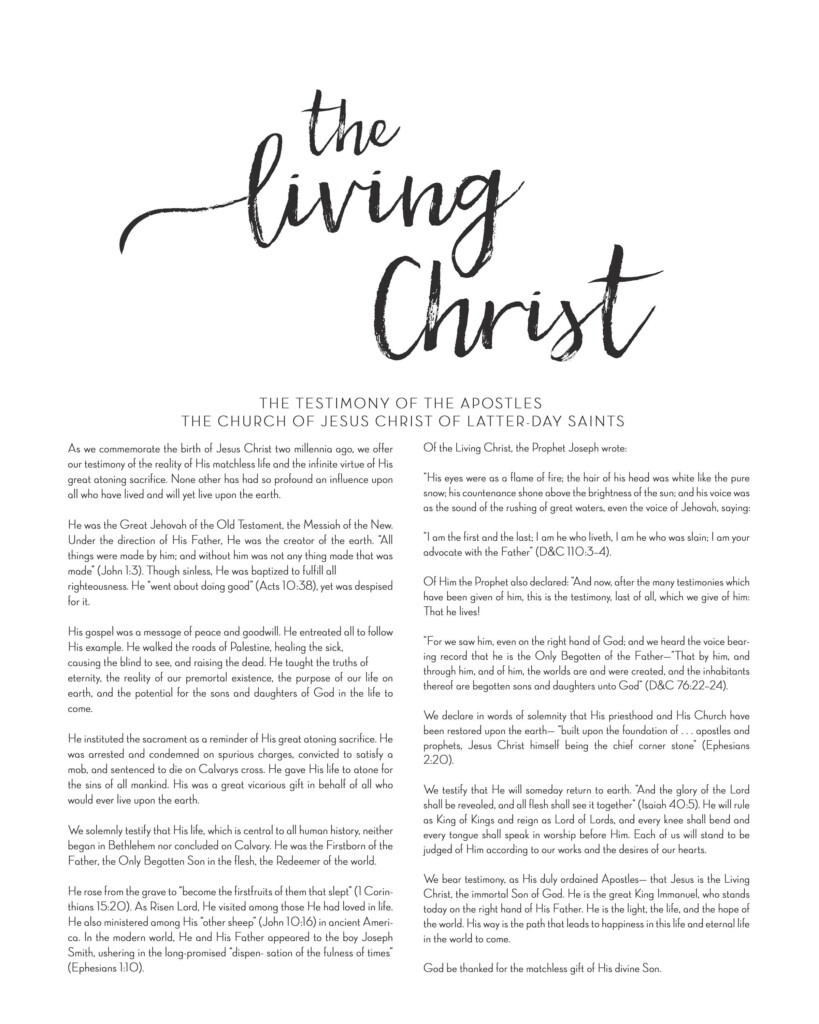 Living Christ Printable