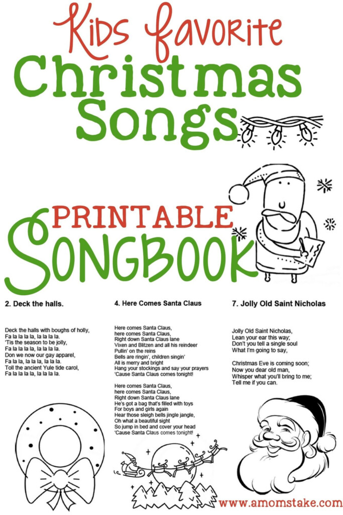 Lyrics To Christmas Carols Printables