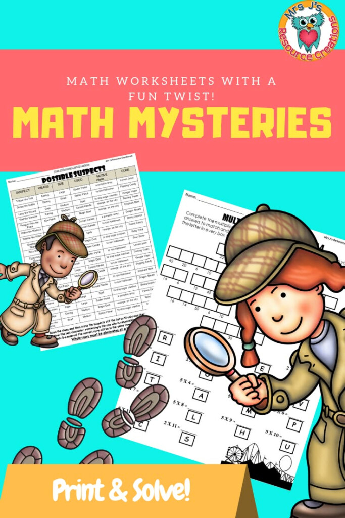 Math Mystery Worksheets That Are Easy To Prep And Fun To Solve Engage 