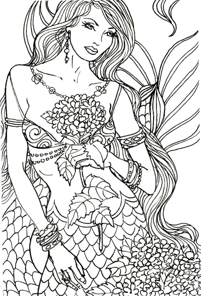 Mermaid Coloring Pages Free Printable