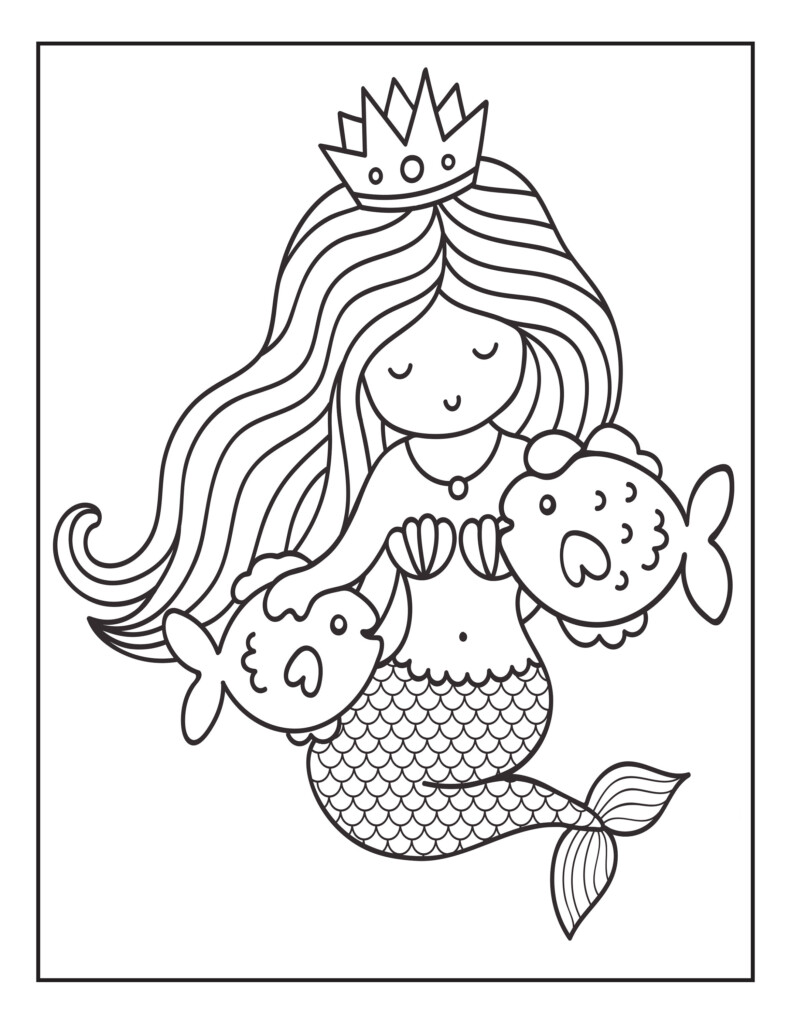 Mermaid Printables Coloring