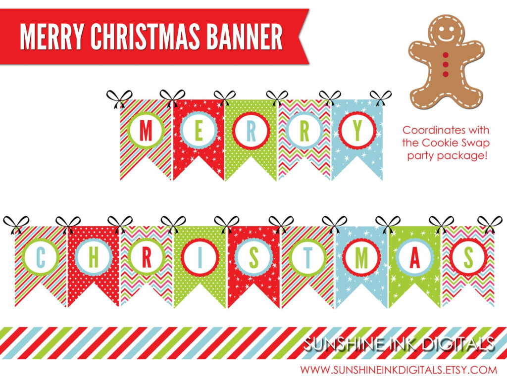 Merry Christmas Banner Free Printable Free For Commercial Use High Quality 