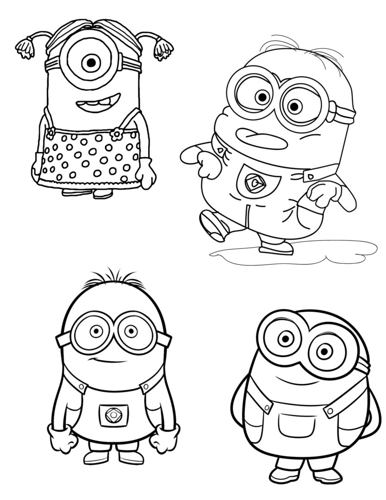 Minions Coloring Pages Printable Coloring Pages Printable Etsy UK