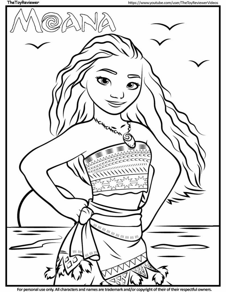 Moana Coloring Pages Free Printable